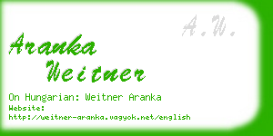 aranka weitner business card